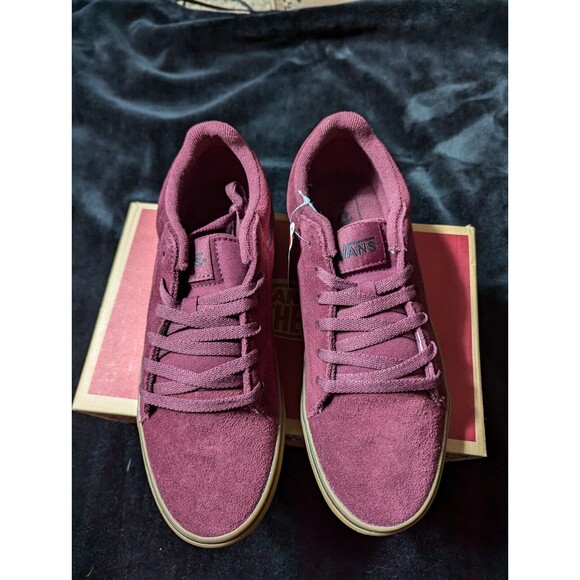 Vans Seldan Suede Port Wine/Gum Mens Shoes VN0A4TZEK10 Maroon Size 8.5 - Picture 4 of 11